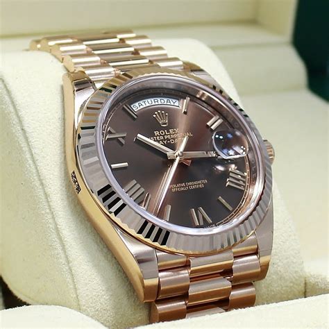 rolex day date chocolate|40mm day date rolex.